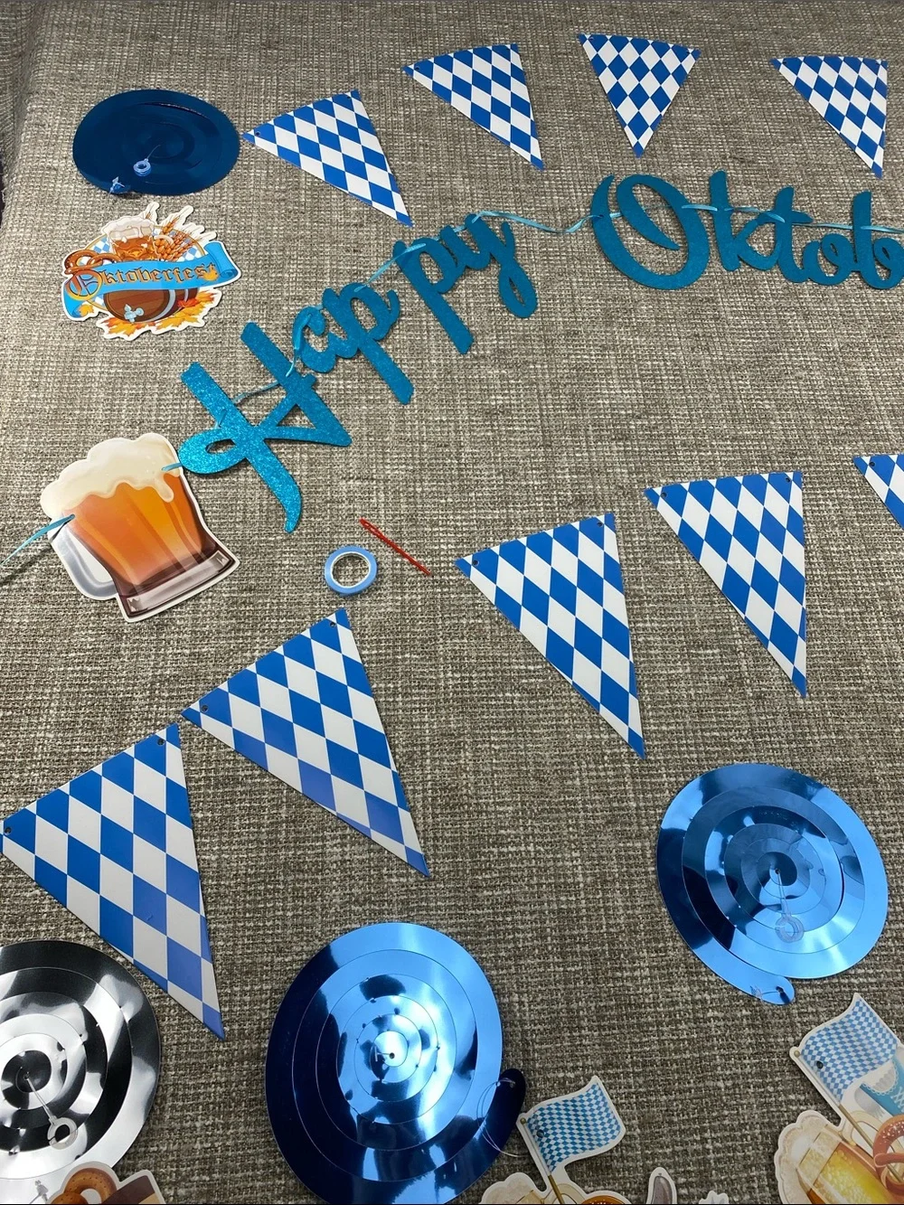 Happy Oktoberfest Party Garland Decorations
